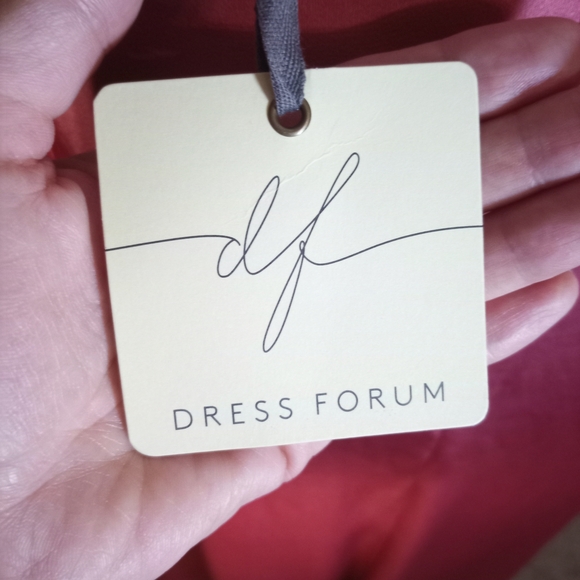 Dress Forum Satin Slip Dress in Deep Pink - Picture 2 of 4